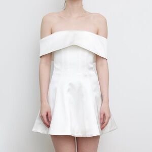 Lovers + Friends Strapless White Dress